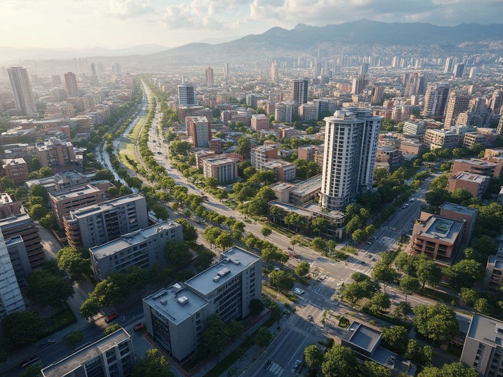 Gráfico de crecimiento inmobiliario y retorno de inversión